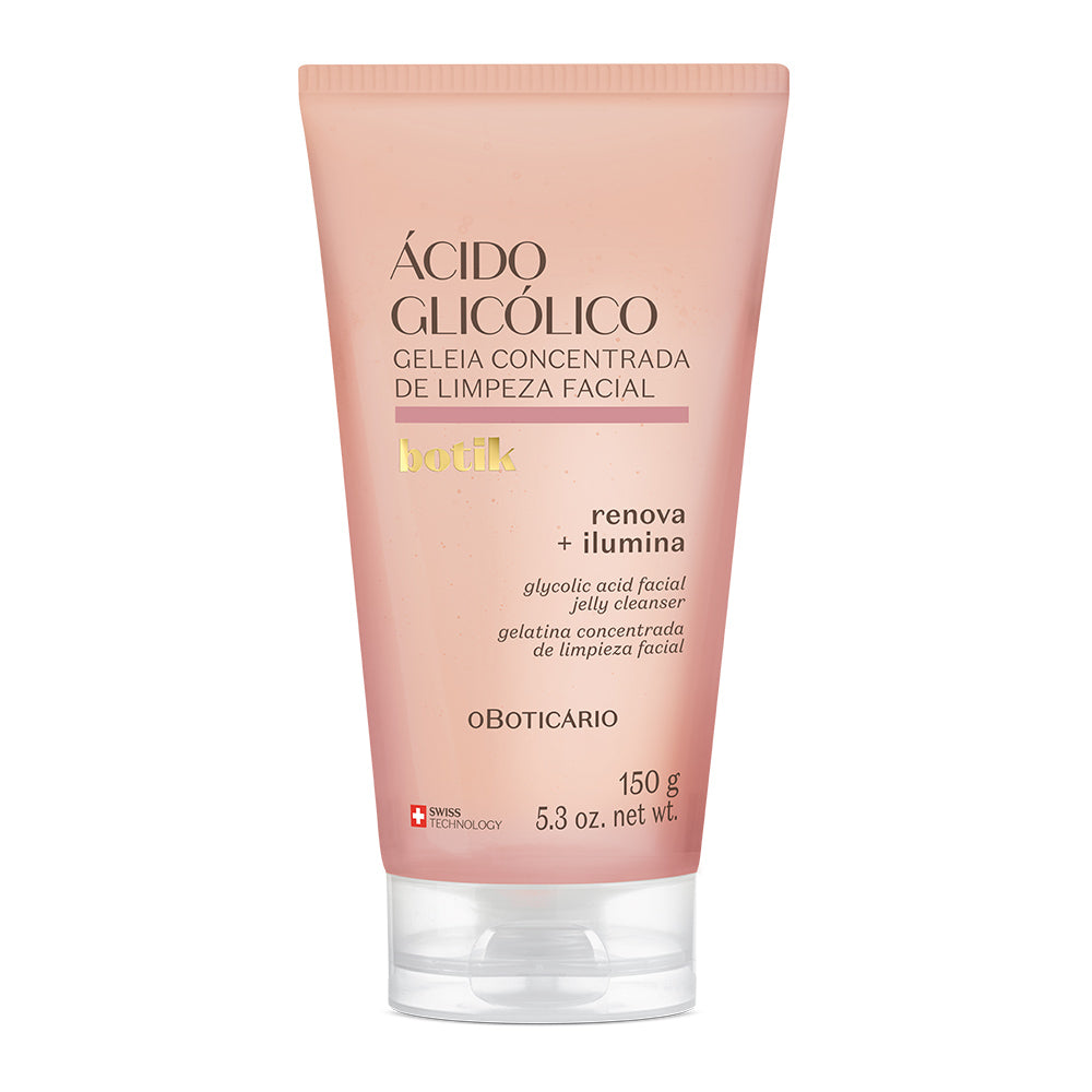 Jalea concentrada de ácido glicólico de limpieza facial Botik, 150g - O Boticário - Skin Experts Pamplona