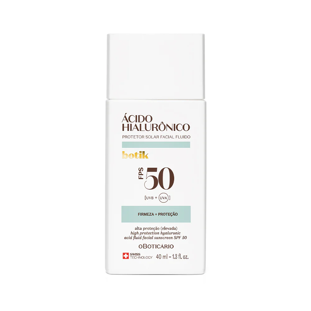 Protector Solar Facial FPS 50 Botik Ácido Hialurónico 40ml - O Boticário - Skin Experts Pamplona