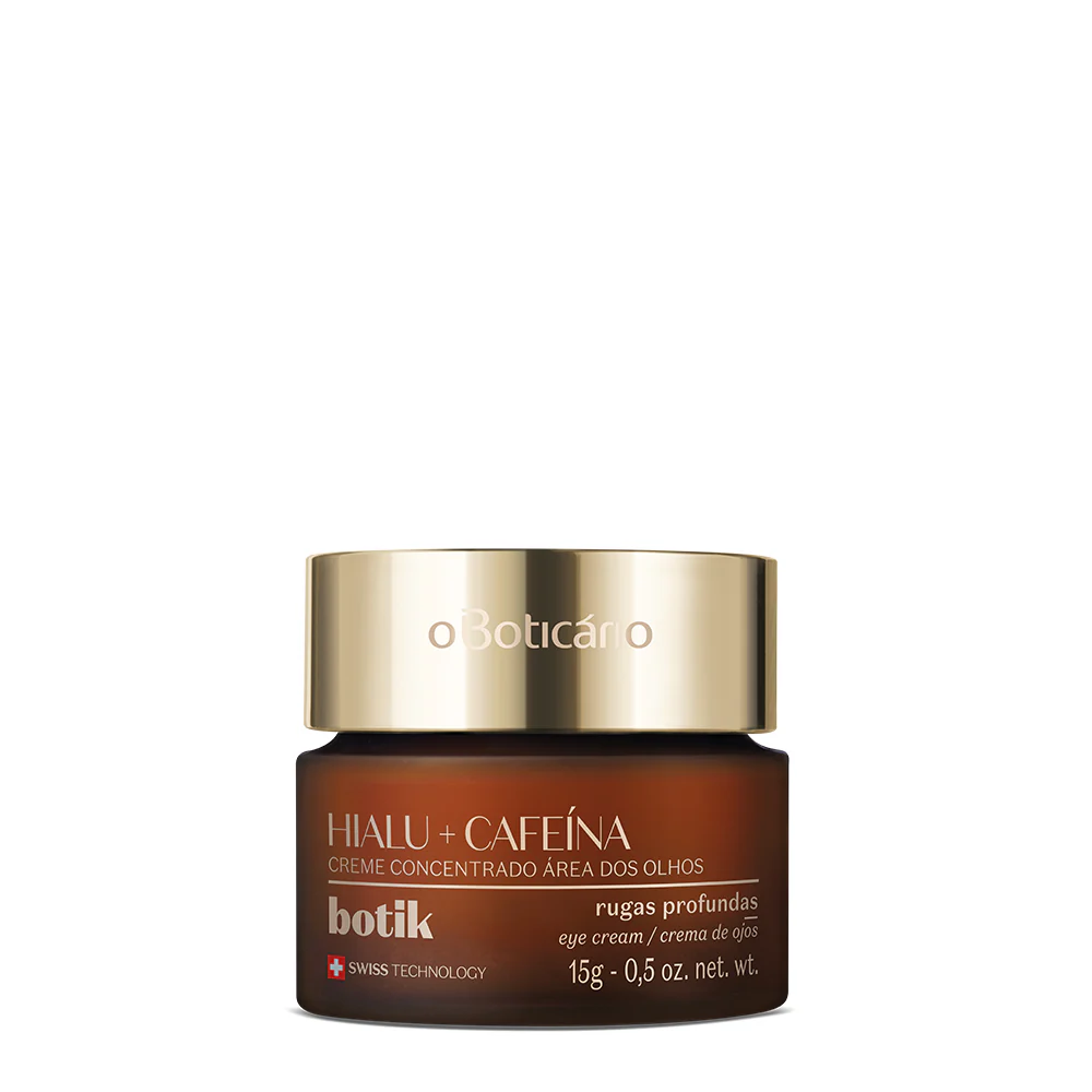 Crema concentrada para la zona de ojos Botik con Ácido Hialurónico y Cafeína, 15g - O Boticário - Skin Experts Pamplona