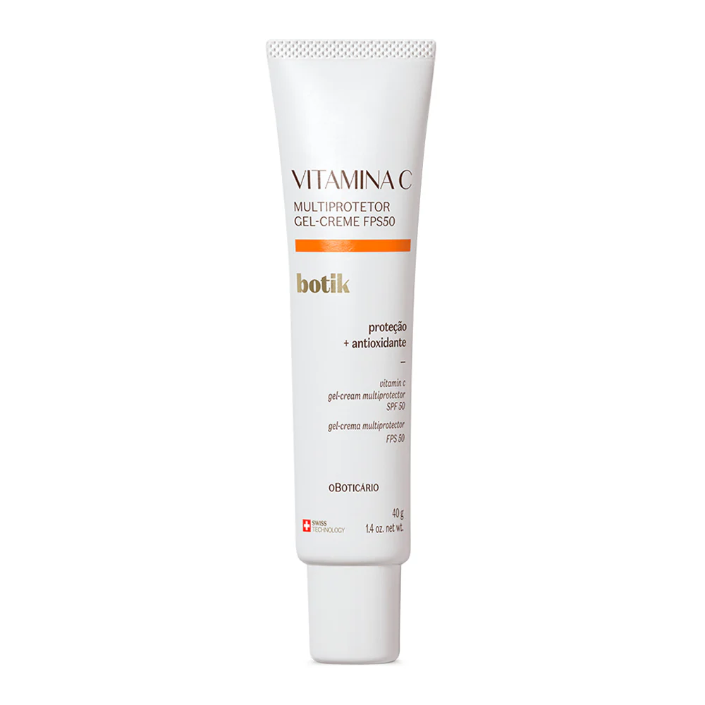 Crema de Gel Multiprotector Botik Vitamin C FPS50, 40g - O Boticário - Skin Experts Pamplona